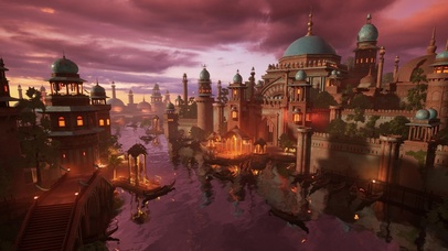 唯美游戏城堡风景高清4k