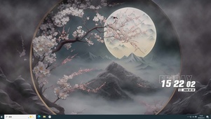 古风夜景桌面主题