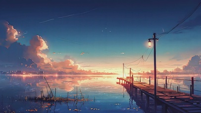 海边AI风景壁纸