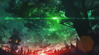 极光（颜色变化）