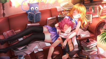 妖精的尾巴 纳兹与露西