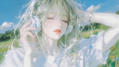 风裹着耳机里的旋律