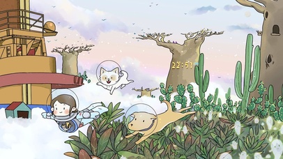 4K 冬季雪地遨游小可爱