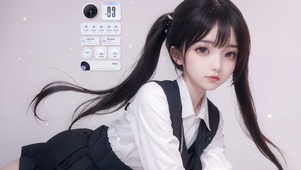 可爱俏皮美女