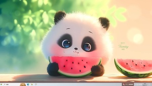 爱吃西瓜的熊猫