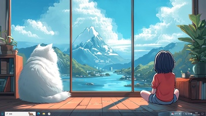 猫猫的陪伴主题