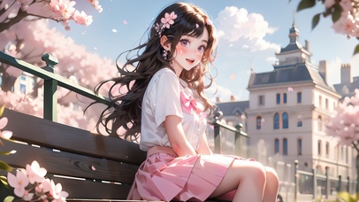 春日桃花始盛开