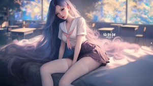JK裙可爱女孩