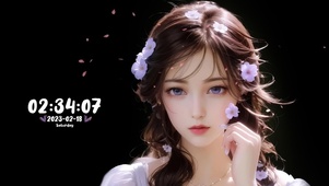 治愈长发阳光女孩