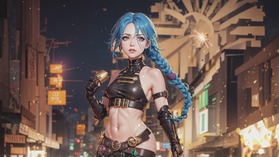 插画美女