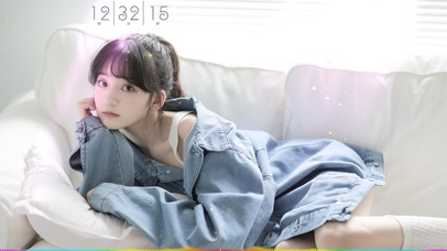 沙发上的清纯小姐姐