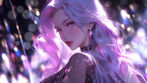 KDA治愈紫少女