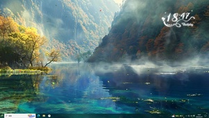 九寨沟长海（主题，鼠标拖尾）