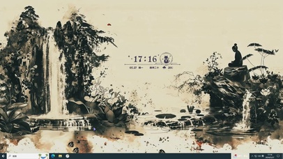 水墨意境AI壁纸主题