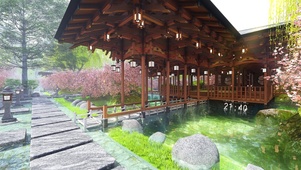 唯美古风庭院