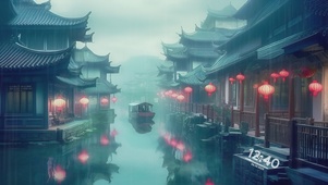 水乡烟雨