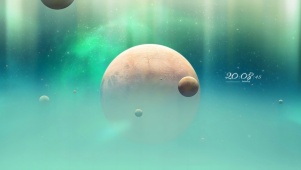 唯美炫酷银河星球
