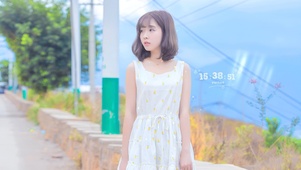 4k夏日可爱女孩