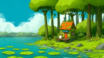 吉卜力风小团子