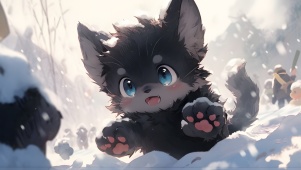 小猫飞扑