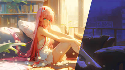 午后少女02（随时间变化）