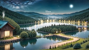 湖畔美景