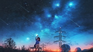 星空唯美女孩