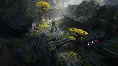 4K唯美古风小镇