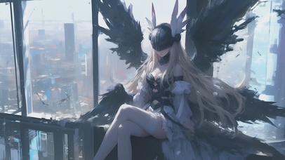 黑色系女孩天女兽