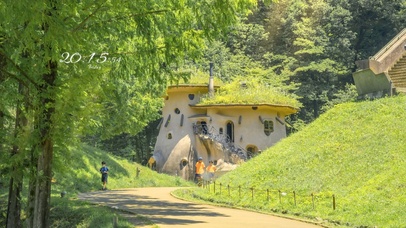 梦幻治愈绿色森林小屋