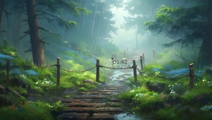 静谧森中雨 护眼	