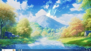 动漫风景AI插画-桌面主题