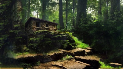 治愈护眼雨天绿林