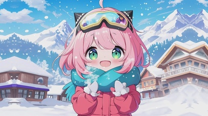 雪地中的阿尼亚