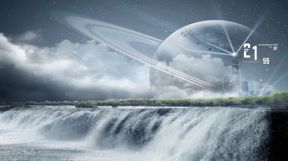 4k 科幻城市星球