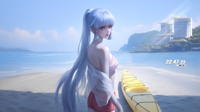 海岸少女