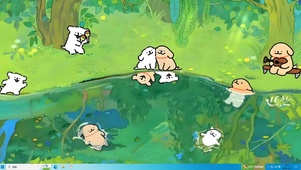 可爱森林狗狗