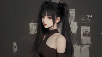 清冷感气质少女