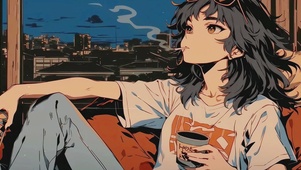 忧郁的少女