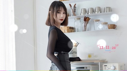 4K短发性感美女