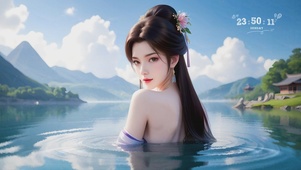 4K苏瞬卿沐浴图