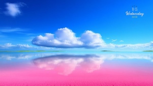 粉色海滩