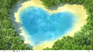 梦里的爱心湖  主题