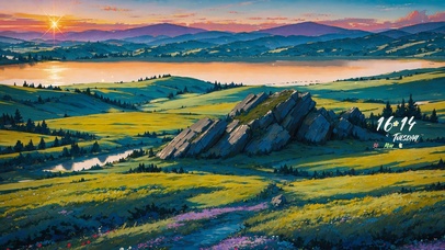 4K唯美治愈黄昏风景