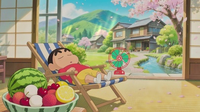 夏日小憩 小新的治愈午睡时刻