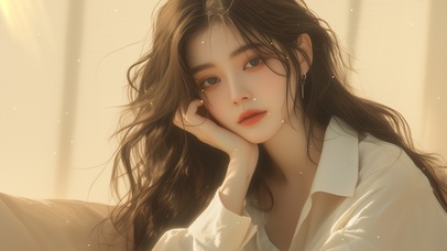 4K 夏日休闲 慵懒美女 午后