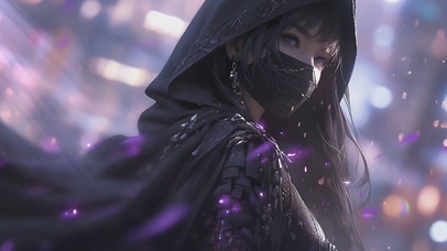 赛博武侠风女侠