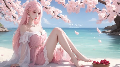 少女心大长腿睡衣少女