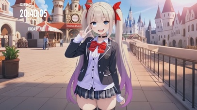 可爱的动漫美少女