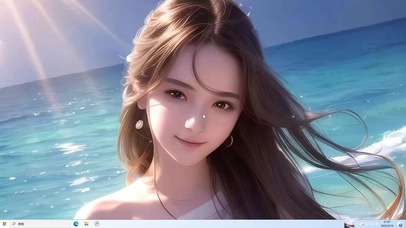 海滩靓丽美女